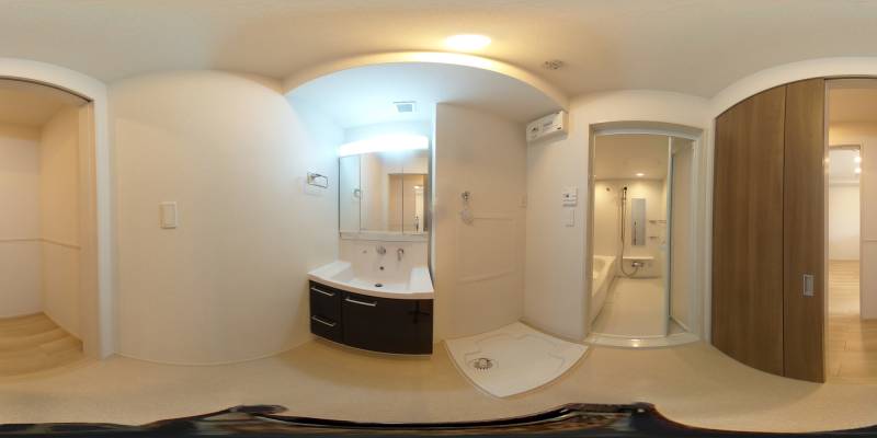 パノラマ画像洗面所