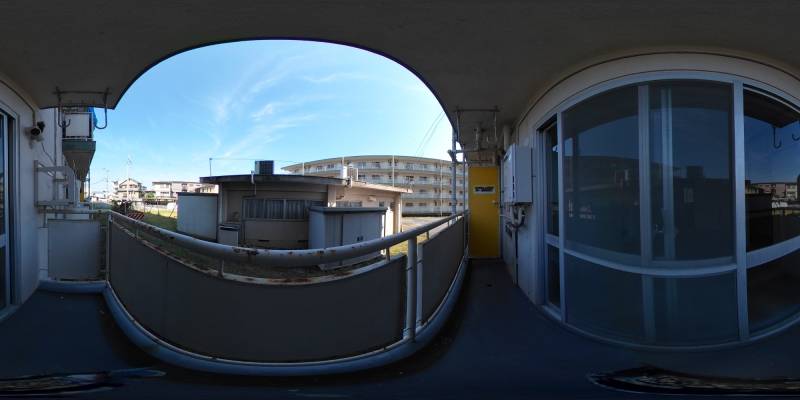 パノラマ画像バルコニー