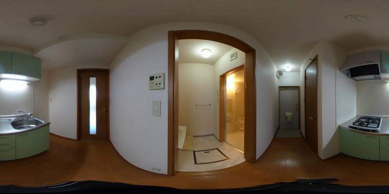 パノラマ画像キッチン