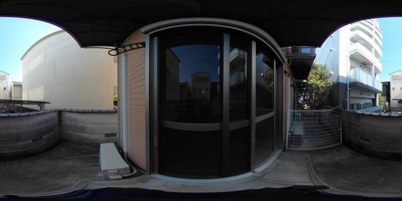 パノラマ画像バルコニー