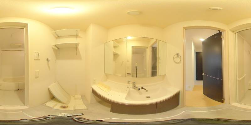 パノラマ画像洗面所