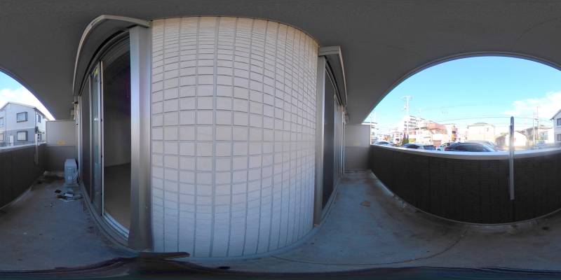 パノラマ画像バルコニー