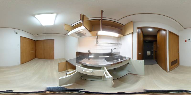 パノラマ画像キッチン