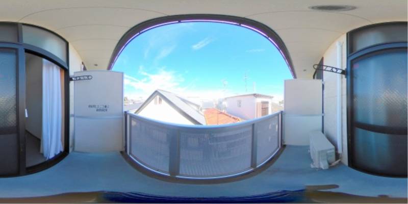 パノラマ画像バルコニー