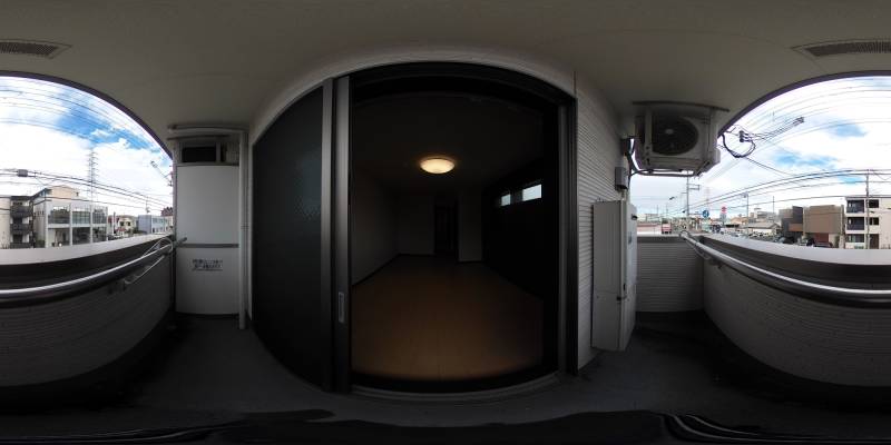 パノラマ画像バルコニー