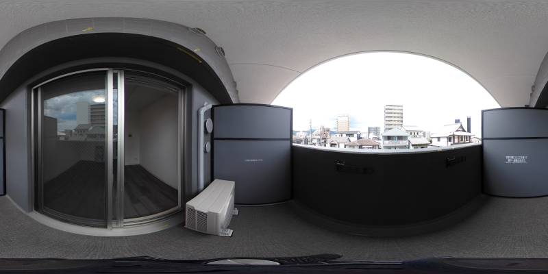 パノラマ画像バルコニー