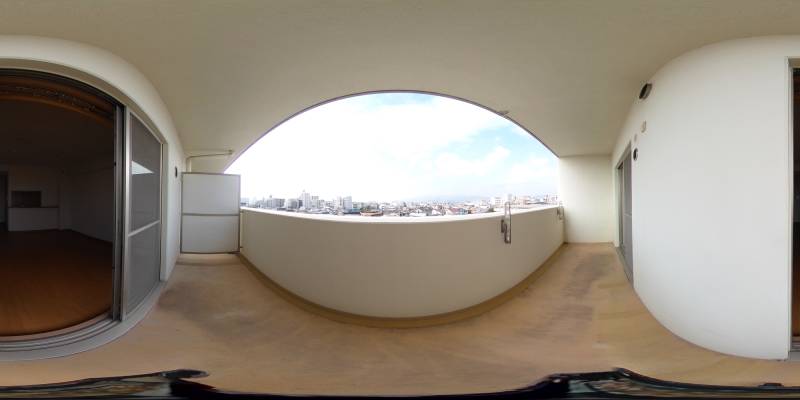 パノラマ画像バルコニー