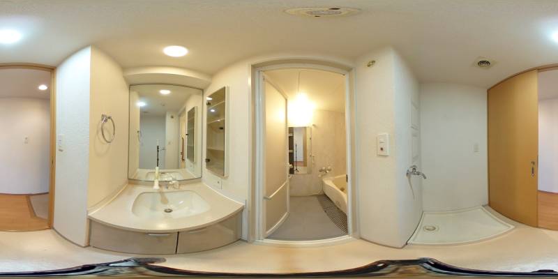 パノラマ画像洗面所