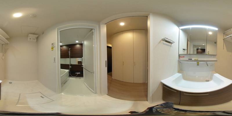 パノラマ画像洗面所