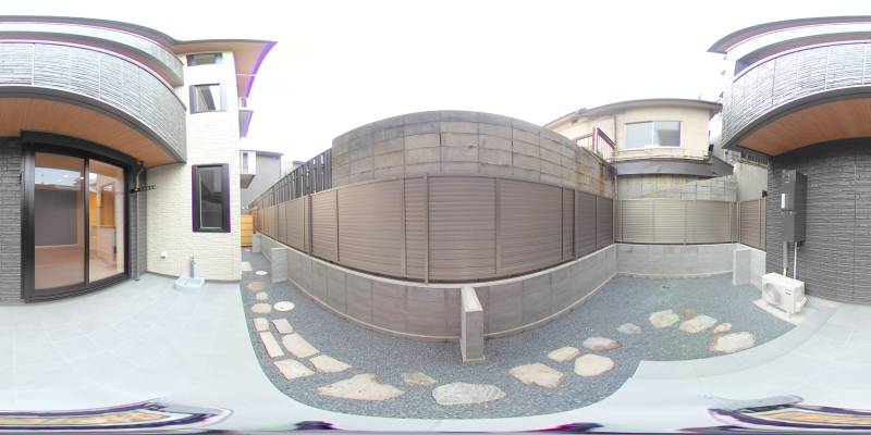 パノラマ画像庭