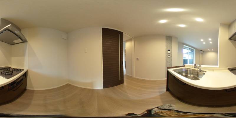 パノラマ画像キッチン