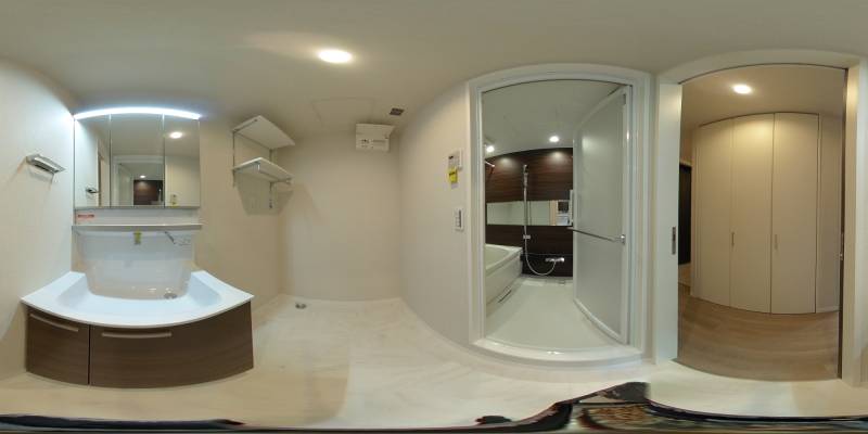 パノラマ画像洗面所