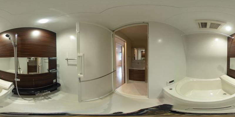 パノラマ画像バスルーム