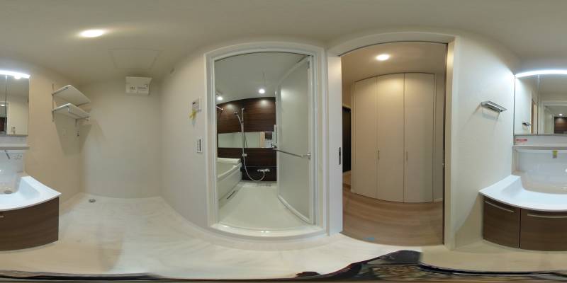 パノラマ画像洗面所