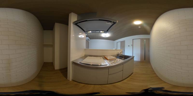 パノラマ画像キッチン