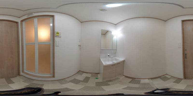 パノラマ画像洗面所