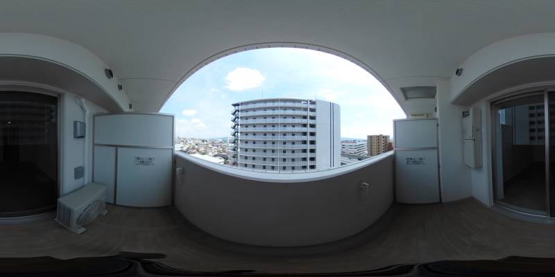 パノラマ画像バルコニー