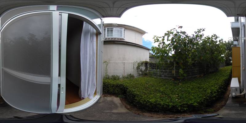 パノラマ画像バルコニー