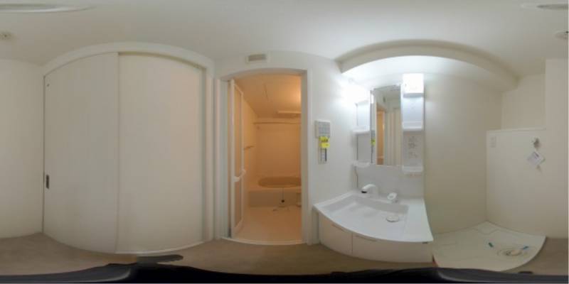 パノラマ画像洗面所