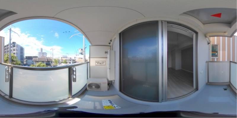 パノラマ画像バルコニー