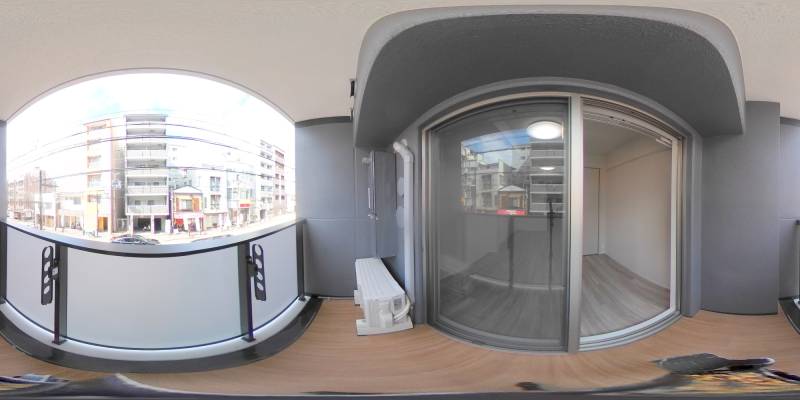 パノラマ画像バルコニー