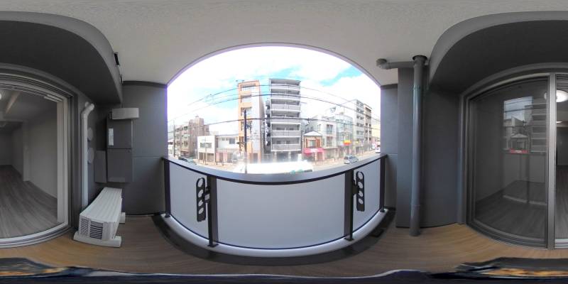 パノラマ画像バルコニー