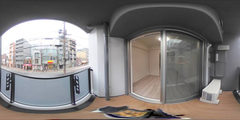 パノラマ画像バルコニー