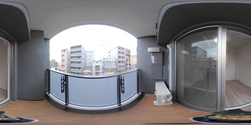 パノラマ画像バルコニー