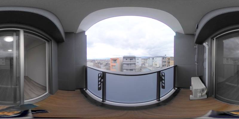 パノラマ画像バルコニー