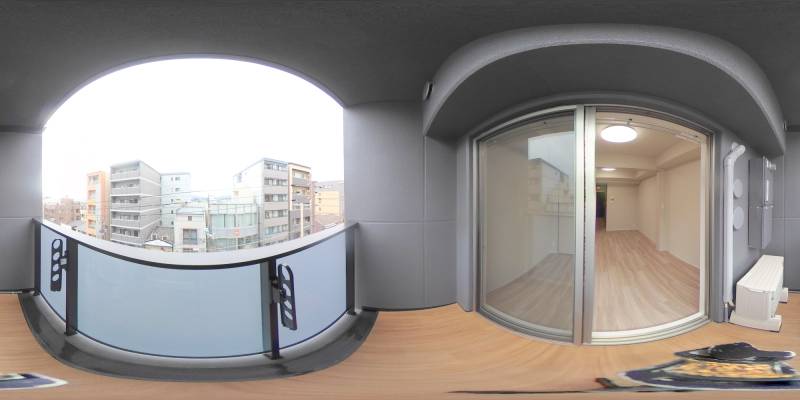 パノラマ画像バルコニー