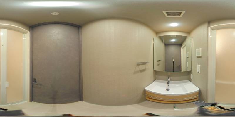 パノラマ画像洗面所