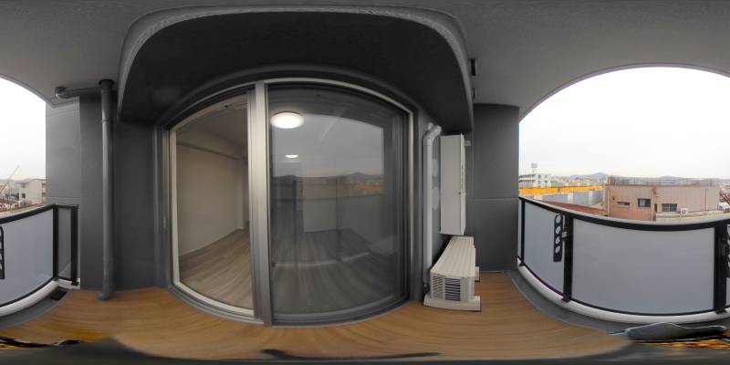 パノラマ画像バルコニー