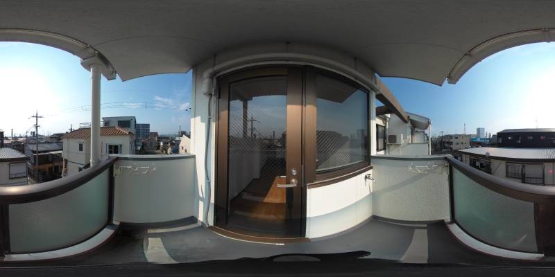 パノラマ画像バルコニー