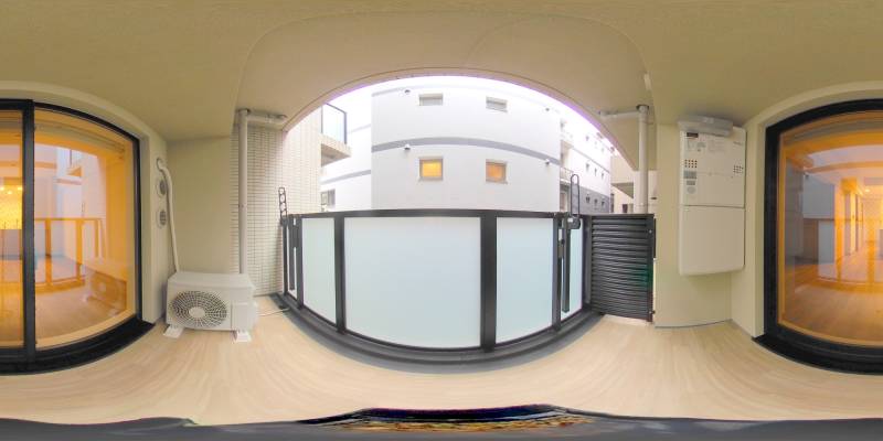 パノラマ画像バルコニー