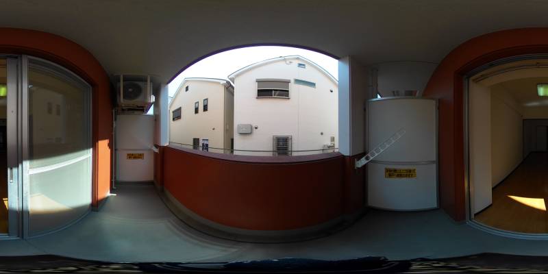 パノラマ画像バルコニー