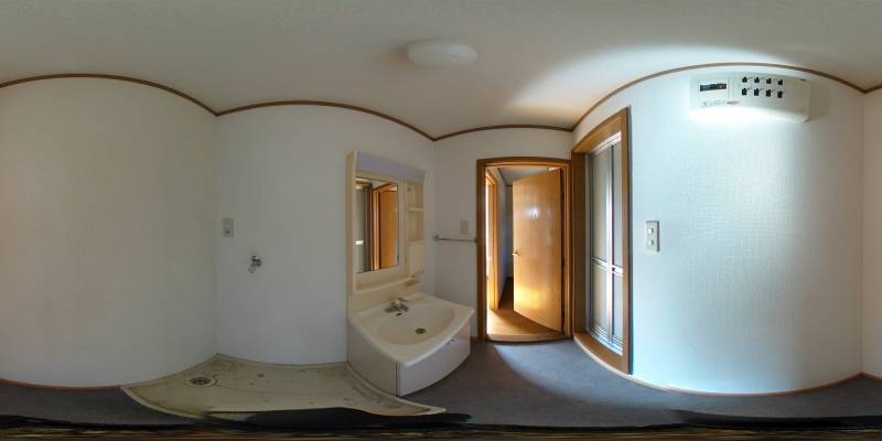 パノラマ画像洗面所