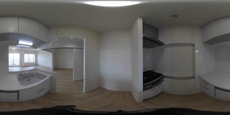 パノラマ画像キッチン