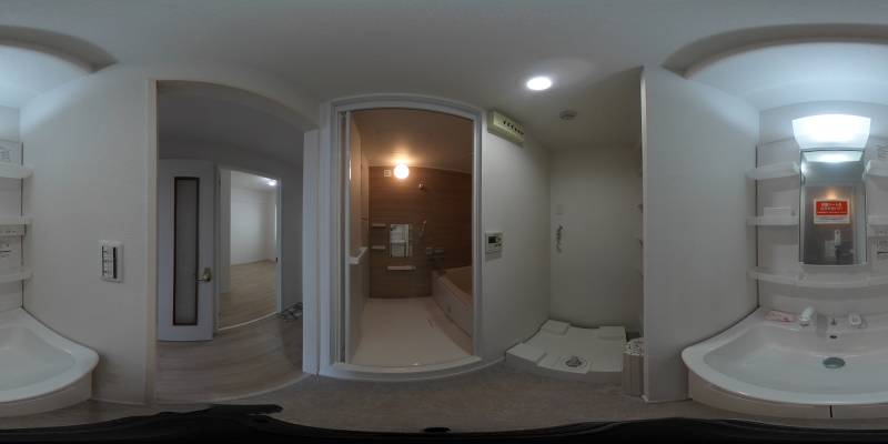 パノラマ画像洗面所