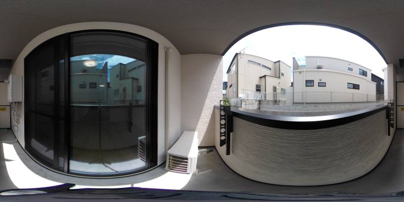 パノラマ画像バルコニー