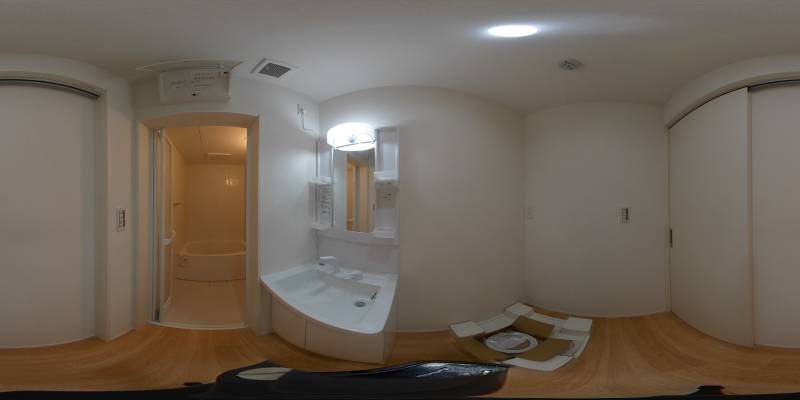 パノラマ画像洗面所