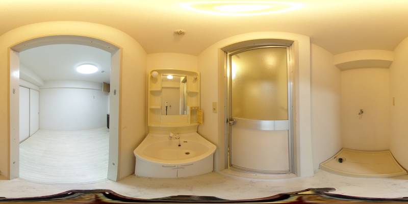 パノラマ画像洗面所