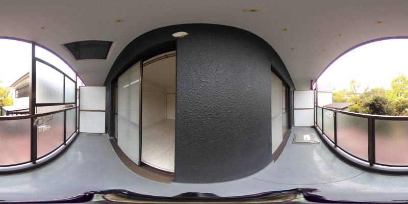 パノラマ画像バルコニー