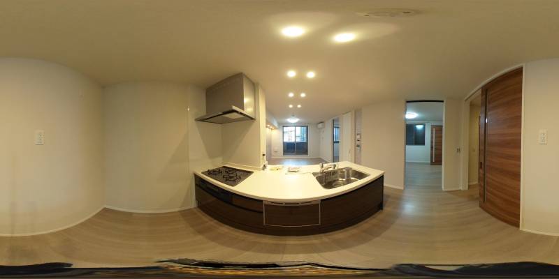 パノラマ画像キッチン