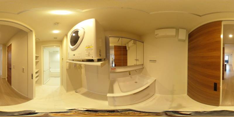 パノラマ画像洗面所