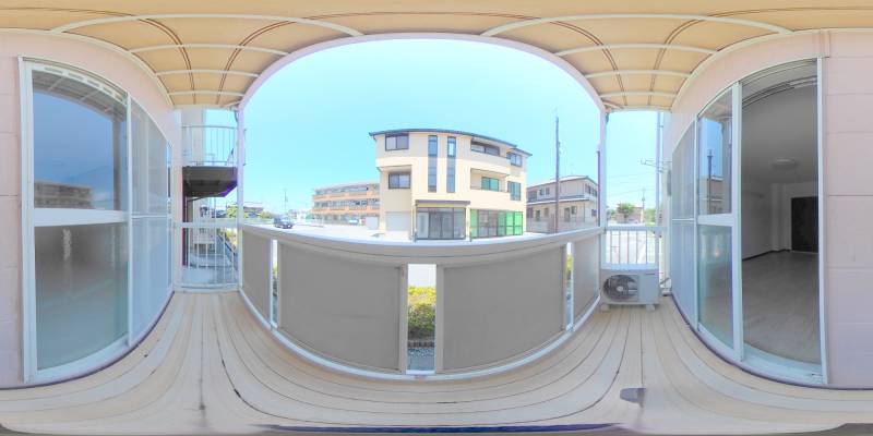 パノラマ画像バルコニー
