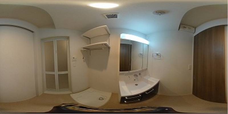 パノラマ画像洗面所