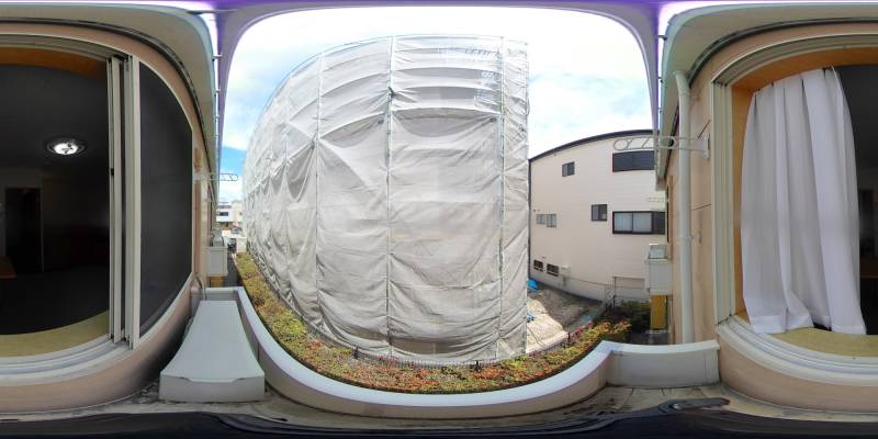 パノラマ画像バルコニー