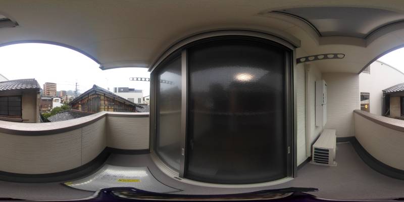 パノラマ画像バルコニー