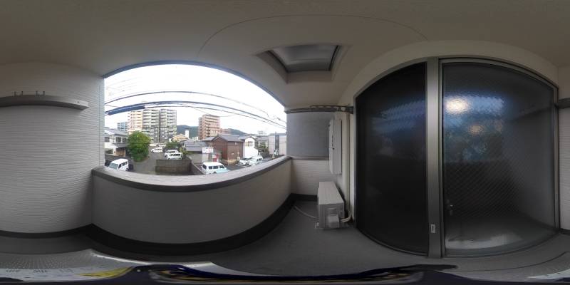 パノラマ画像バルコニー