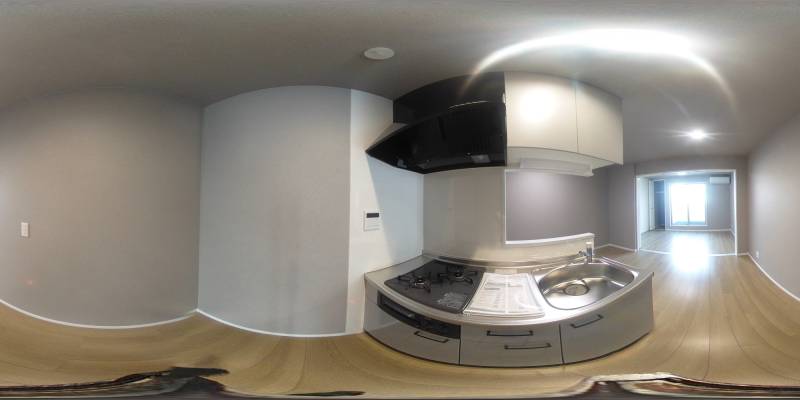 パノラマ画像キッチン